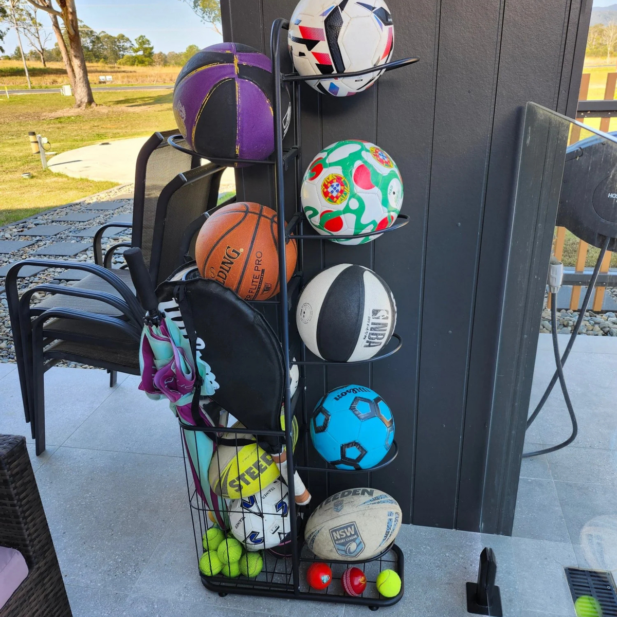 Aussie Sports Ball Rack product photo — EasyGardenTools