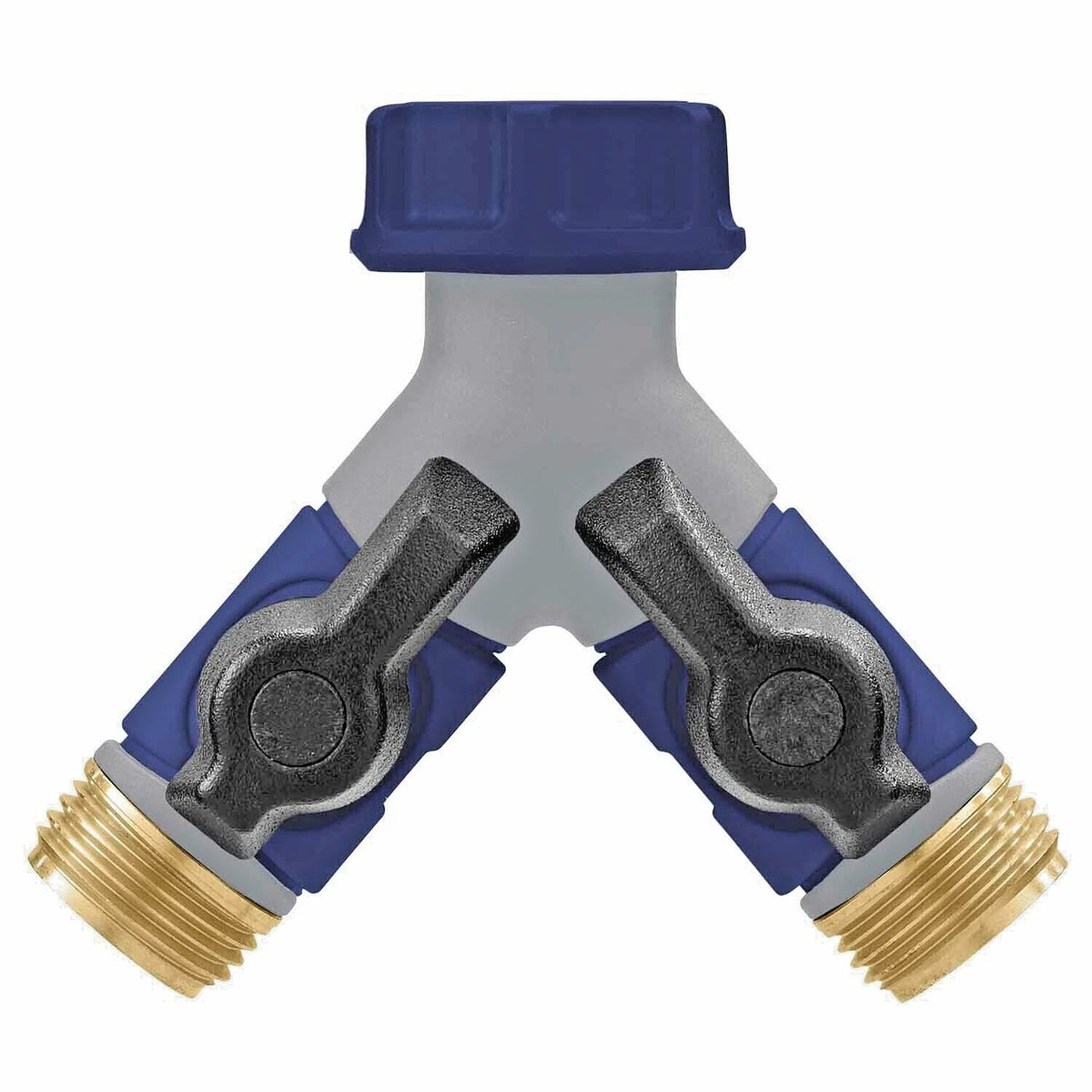 Orbit 96389 Brass 2-Way Garden Tap Splitter — 3/4 inch BSP — EasyGardenTools product photograph