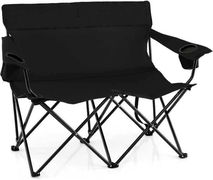 Double Camping Chair, 2-Person Outdoor Folding Love seat