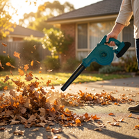 Electric Leaf Blower + 2 Free Batteries