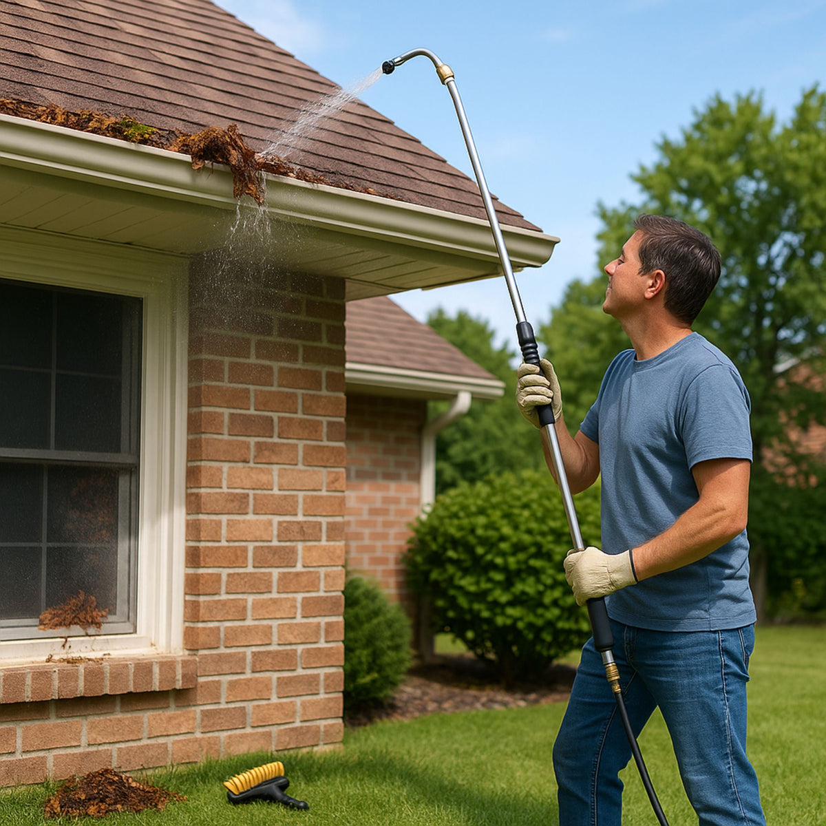 Easygardentools™ Telescopic Gutter Cleaner + FREE Brush