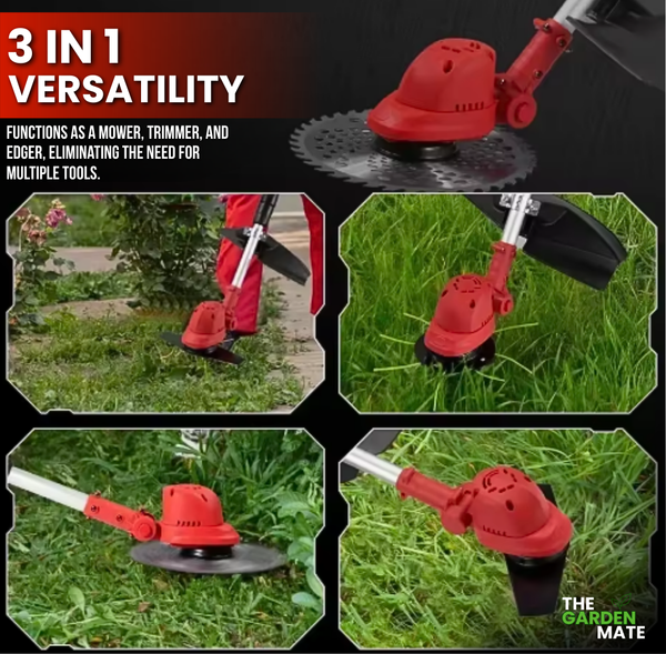 GardenMateâ„?- 3 in 1 Cordless Electric Grass Lawn Mower