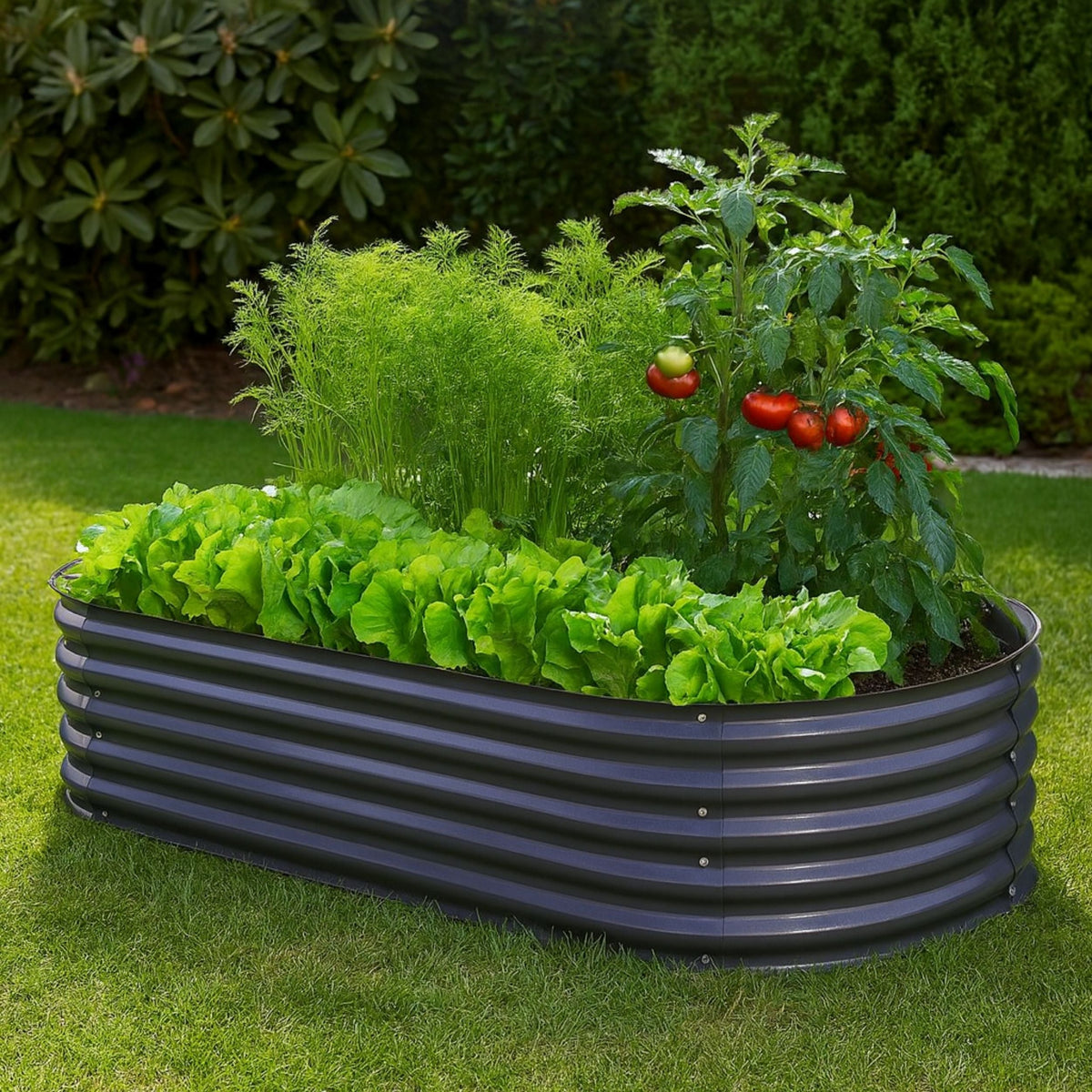 Easygardentools™ Galvanised Steel Raised Garden Bed