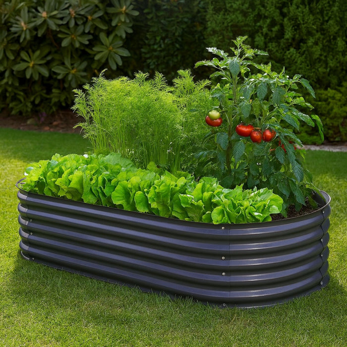 Easygardentools™ Galvanised Steel Raised Garden Bed