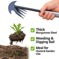 Easygardentools™ Weed Remover Rake