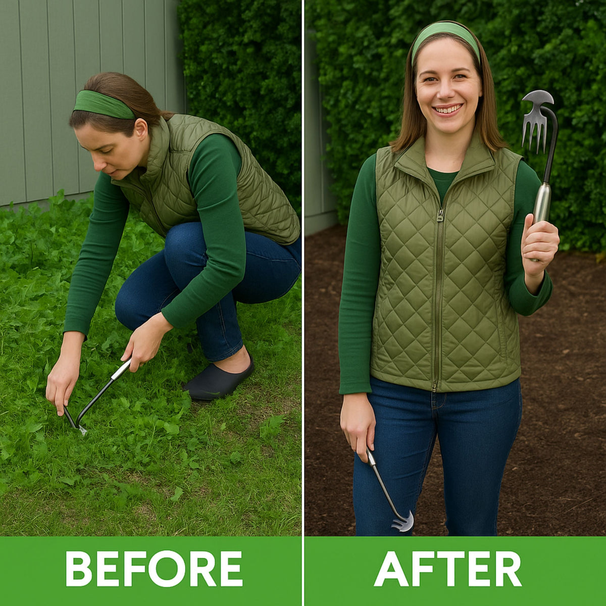 Easygardentools™ Weed Remover Rake