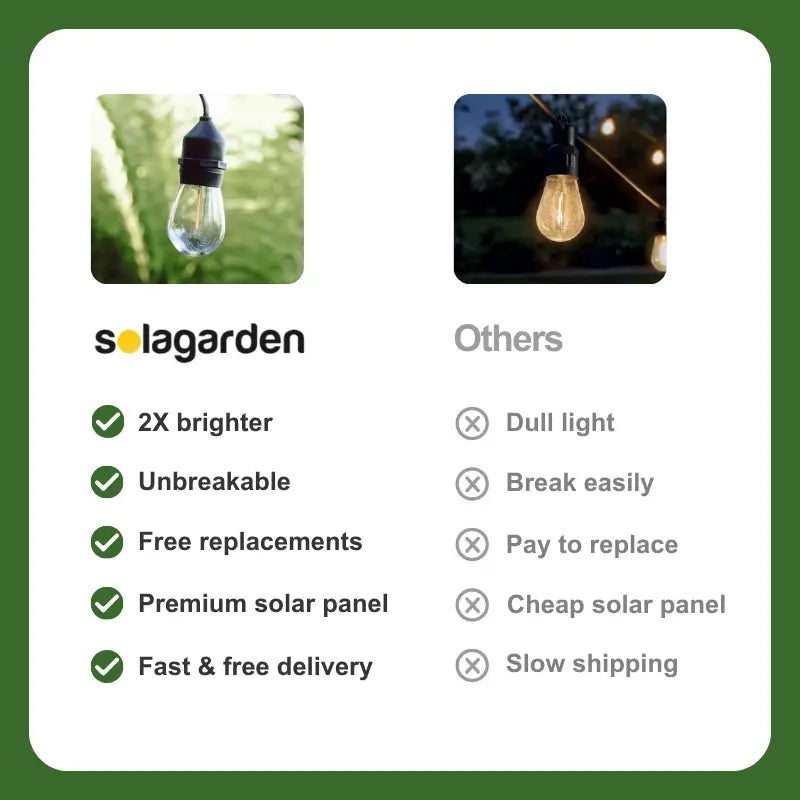 SolaGarden™ Festoon Lights