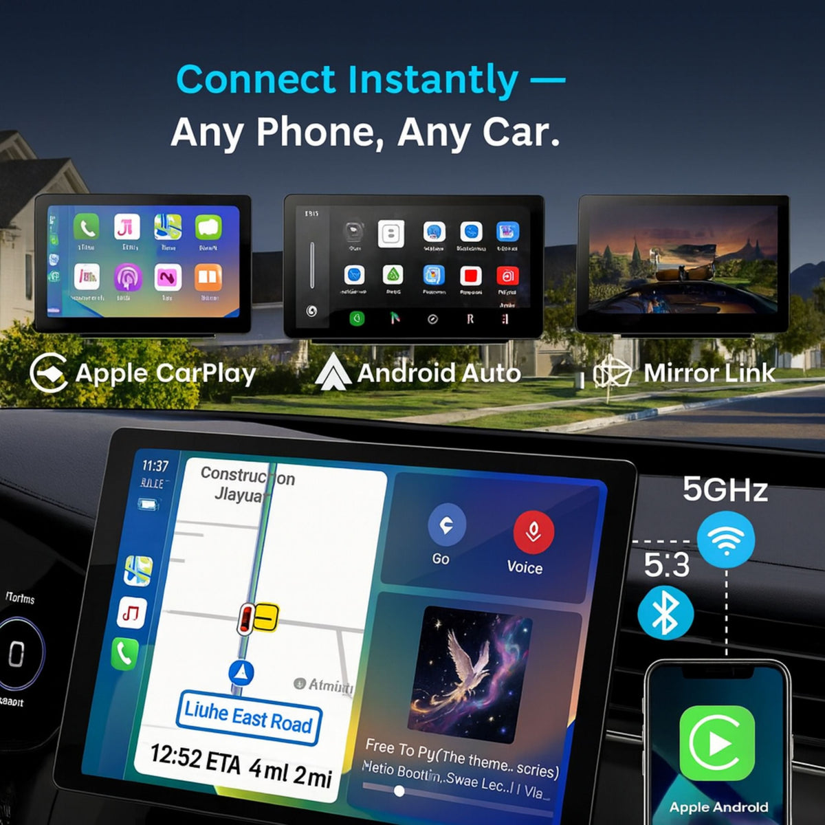 Easygardentools™ CarPlay Ultra Max - FREE Reverse Camera