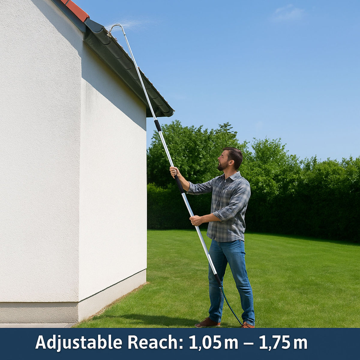 Easygardentools™ Telescopic Gutter Cleaner + FREE Brush