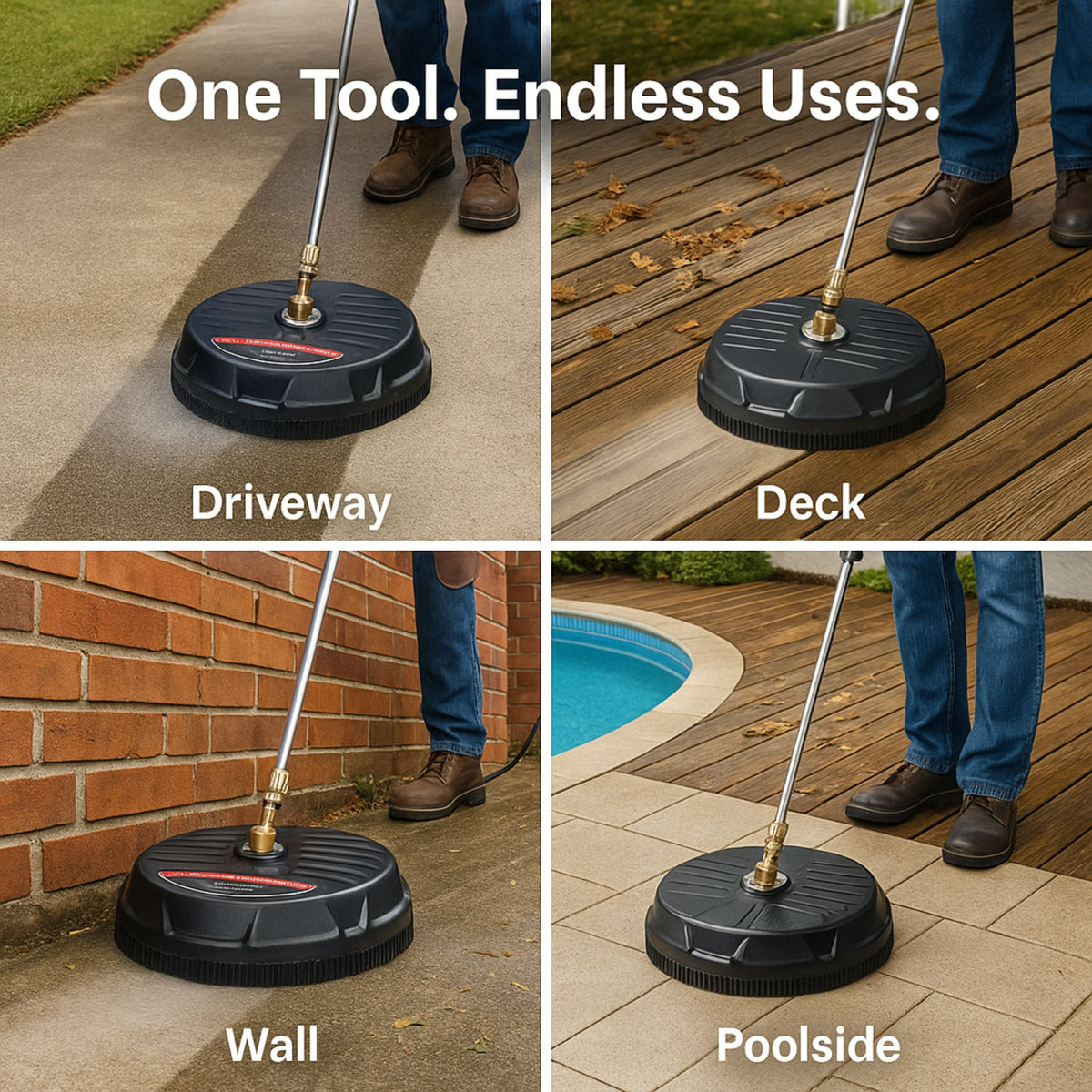 Easygardentools™ 15-Inch Pressure Washer