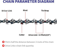 6/8 Inch Chain For Chainsaw