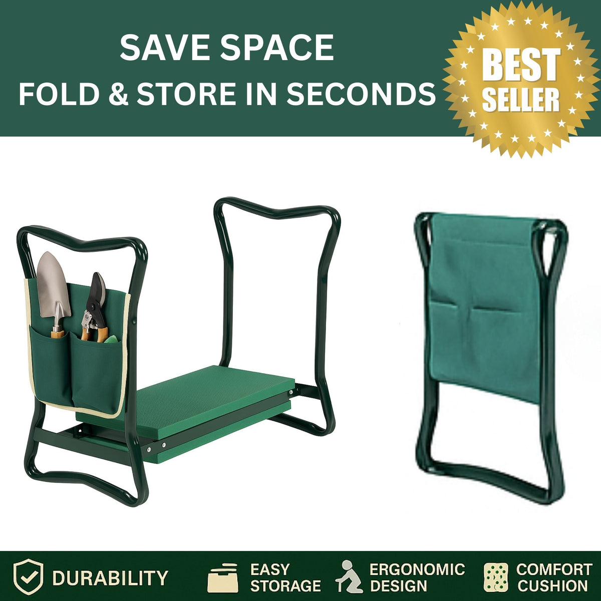 Easygardentools™ 3-in-1 Garden Kneeler