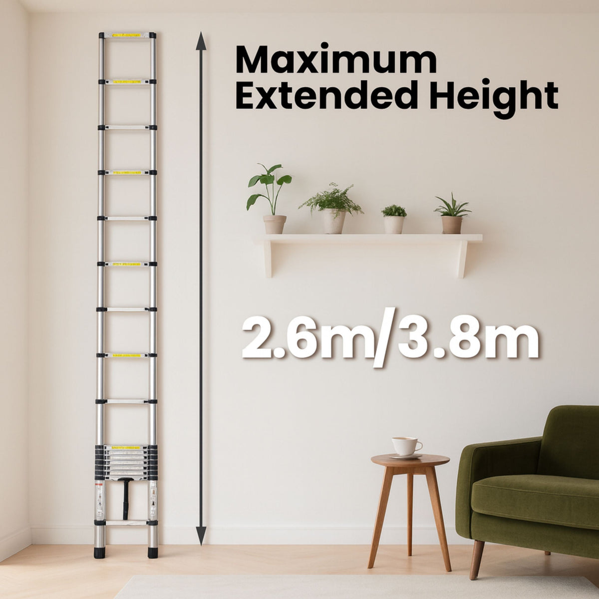 Easygardentools™  Extendable Easy Reach Ladder