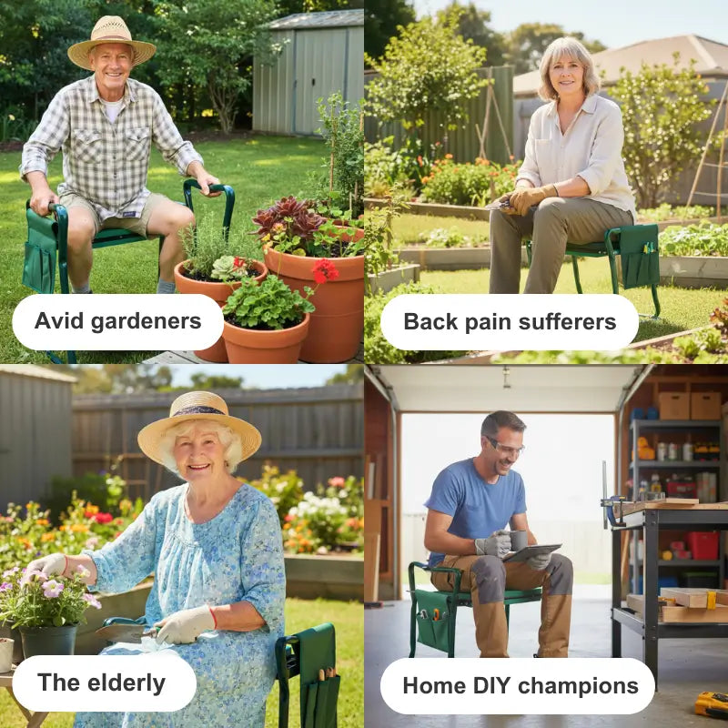 SolaGarden™ 2-in-1 Garden Kneeler