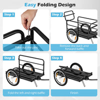 Bicycle Trailer w/Foldable frame