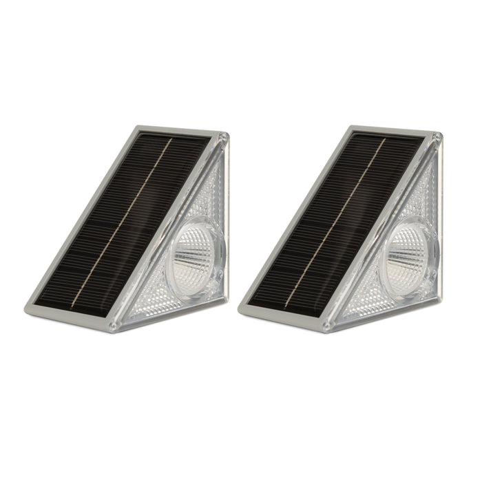 Solar Corner Step Light | Multi-coloured | 2 PACK | TRIANGLE