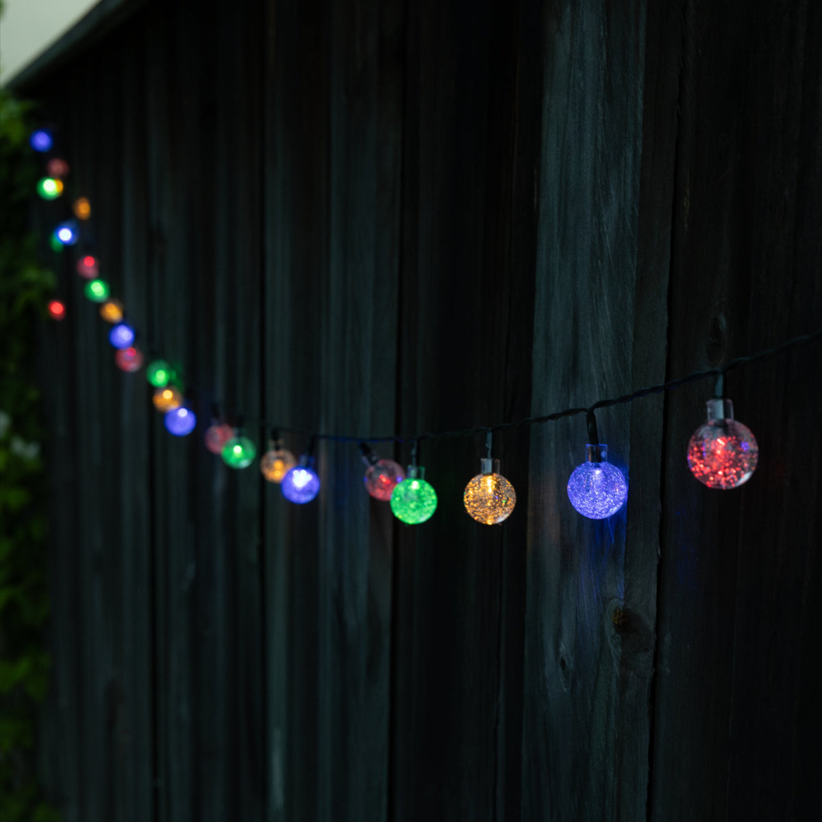 Solar Festive String Lights | Multi-coloured | 50 LED | BUBBLE