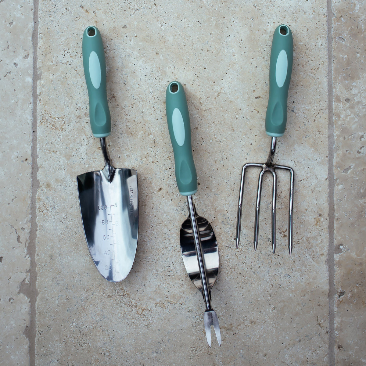 Garden Fork, Trowel and Weeder Set