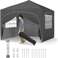 3 x 3 m Pop up Canopy Tent w/ 4 Removable Sidewall