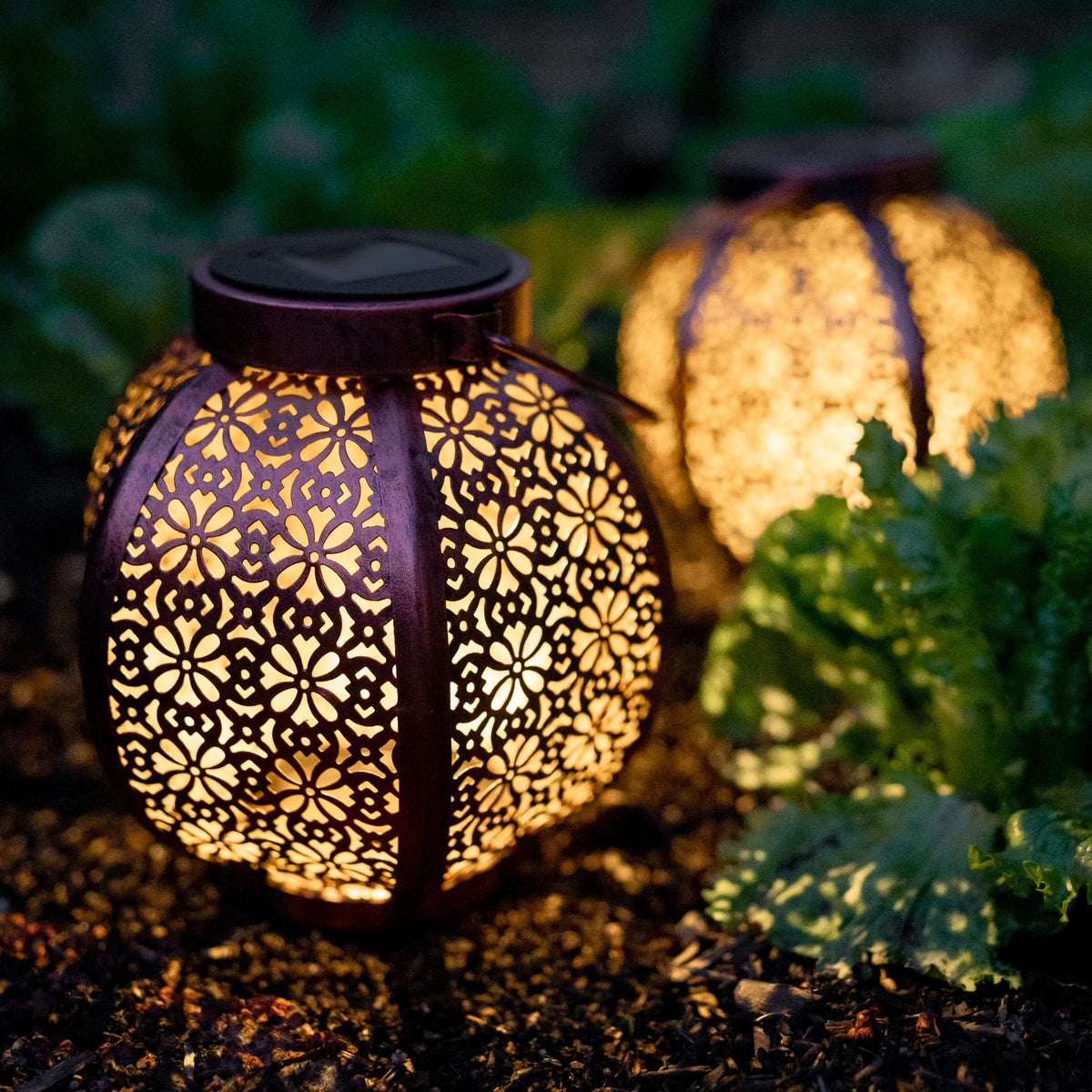 Moroccan Inspired Solar Lantern | 1LED | BAZAAR