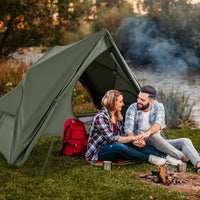 Foldable Outdoor Off-Ground Camping Combo, 2-Person Camping Cot Tent