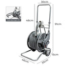 Ultimate Mobile Garden Hose Cart - 45m Heavy Duty Reel with Easy-Glide Wheels