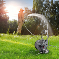 Ultimate Mobile Garden Hose Cart - 45m Heavy Duty Reel with Easy-Glide Wheels