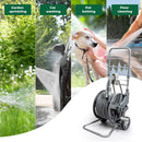 Ultimate Mobile Garden Hose Cart - 45m Heavy Duty Reel with Easy-Glide Wheels