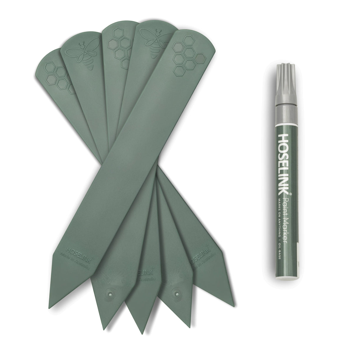 Recycled Plastic Plant Labels & Marker Pen Pack