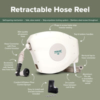 Classic 30m Retractable Hose Reel | Beige