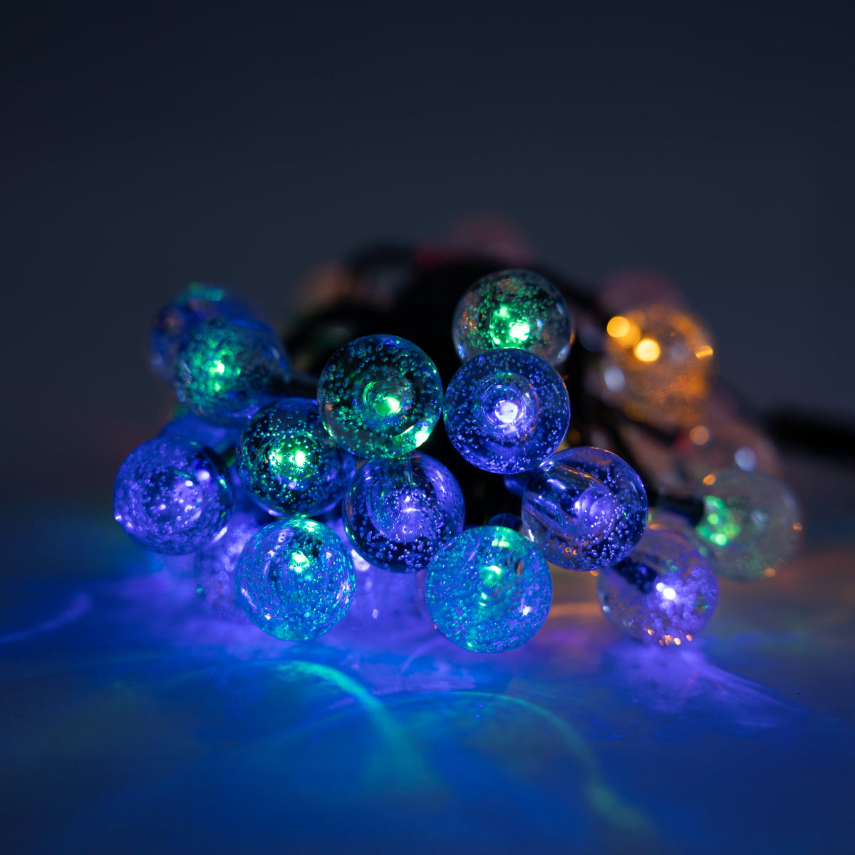 Solar Festive String Lights | Multi-coloured | 50 LED | BUBBLE
