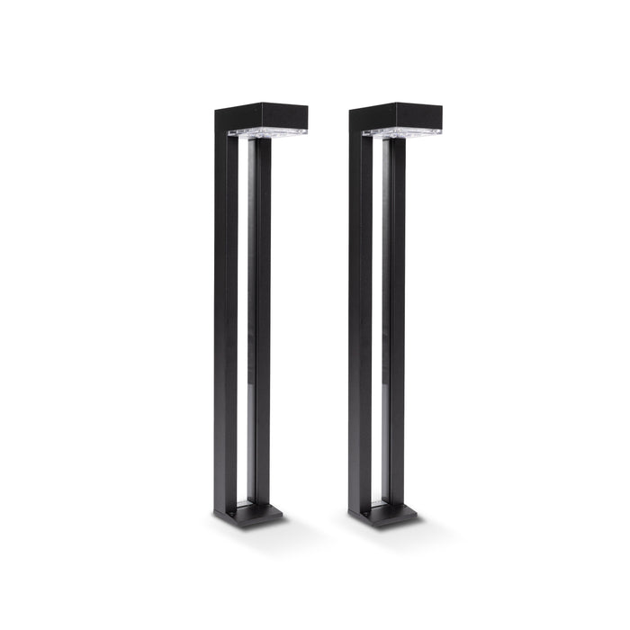 Solar Path Lights with Glass Insert | Warm White | 2 Pack | SVELTE