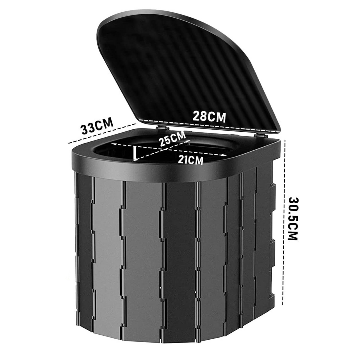 Easygardentools™ Foldable Camping Toilet