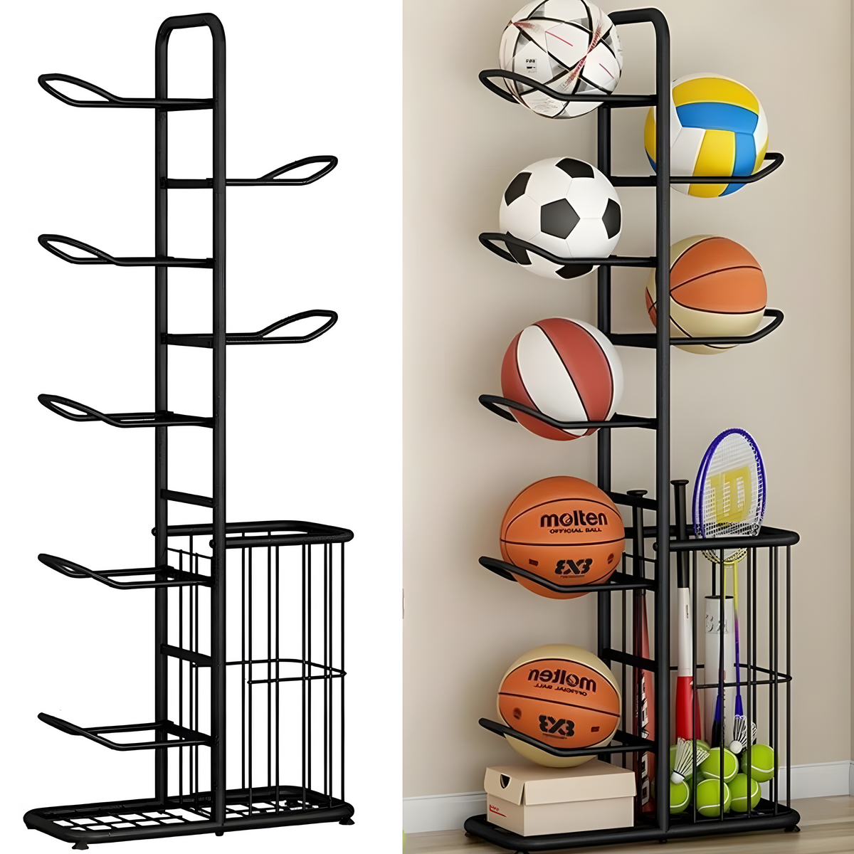 Easygardentools™ Aussie Sports Ball Rack
