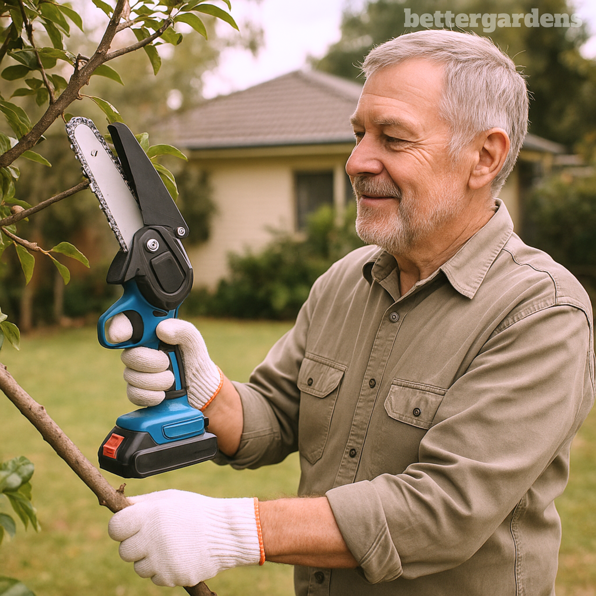 Easygardentools™ 6” Lightweight Mini Chainsaw Kit + 2 Free Batteries