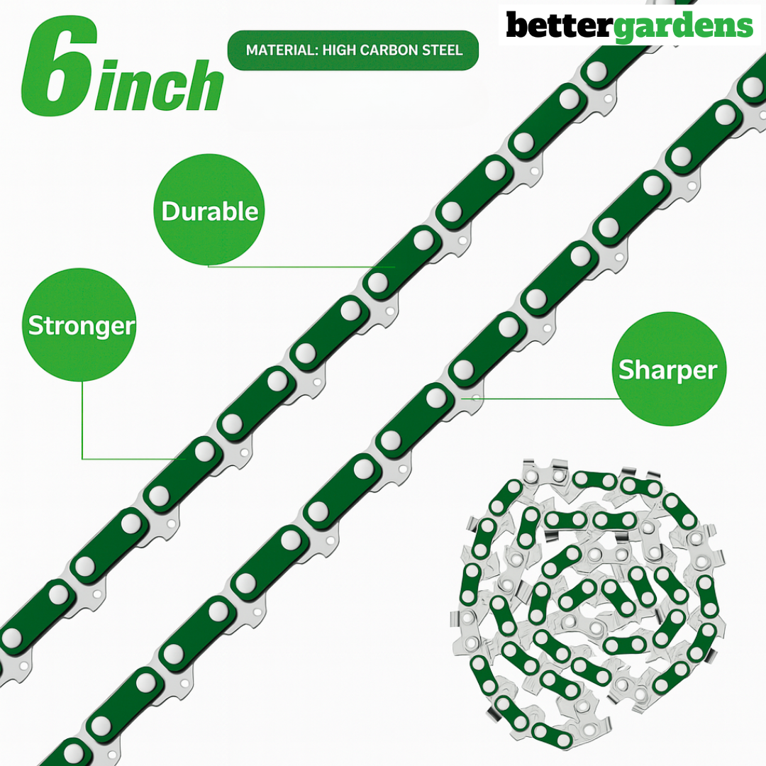 Easygardentools™ 6" Mini Chainsaw Chains - 2 PIECES