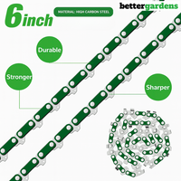 Easygardentools™ 6" Mini Chainsaw Chains - 2 PIECES