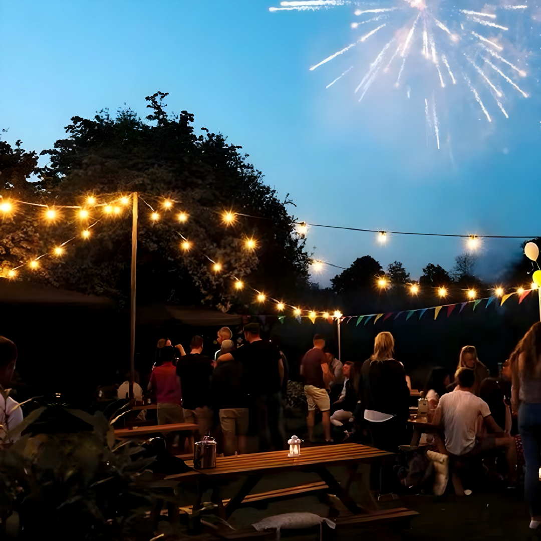 Easygardentools™ 20m Weather-Proof LED Festoon Lights