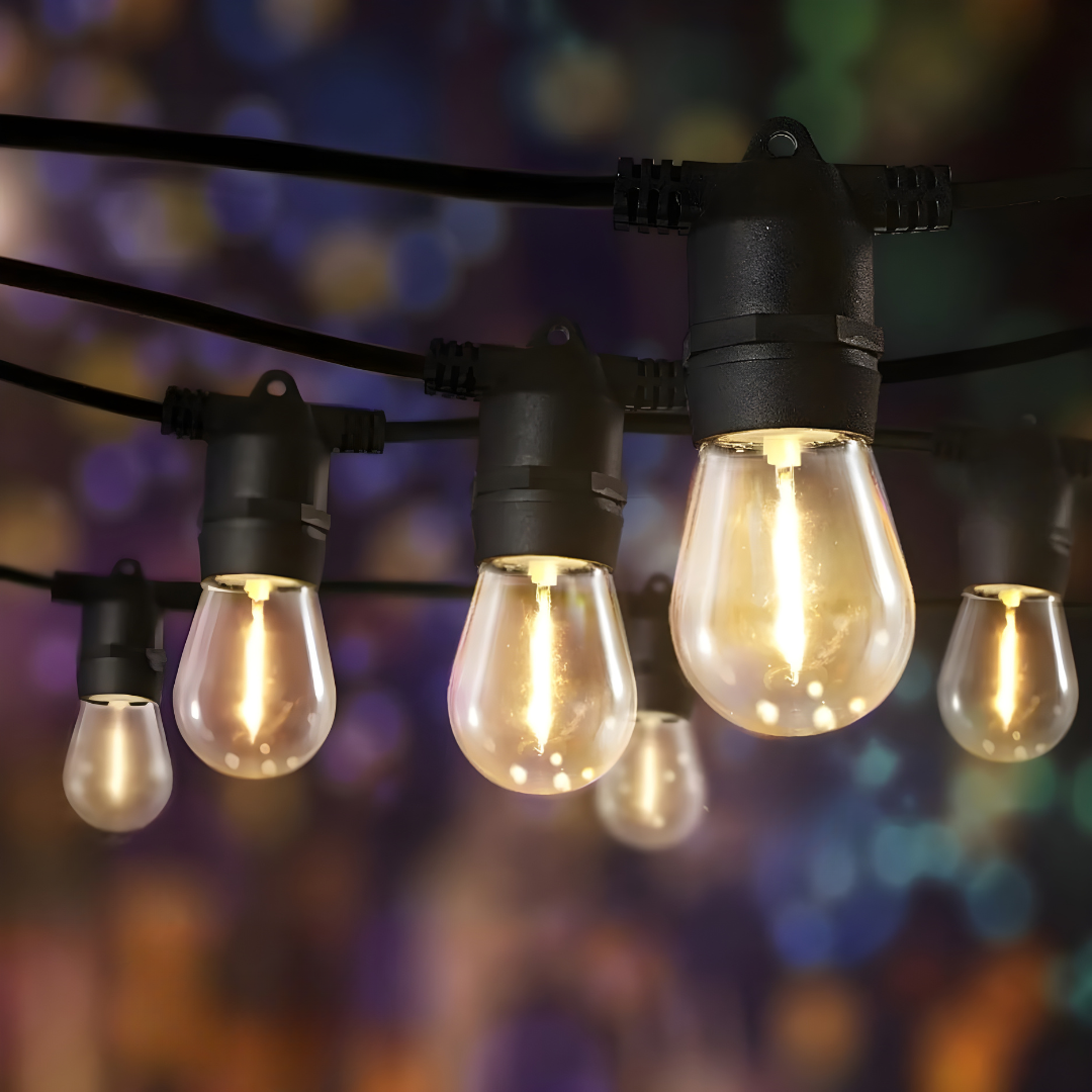 Easygardentools™ 20m Weather-Proof LED Festoon Lights