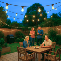 Easygardentools™ 20m Weather-Proof LED Festoon Lights
