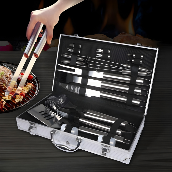 Easygardentools™ 18 Piece Pro BBQ Kit