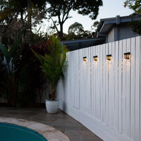 Patterned Solar Wall Light | 1LED | 4 Pack | ORBIT