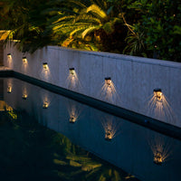 Patterned Solar Wall Light | 1LED | 4 Pack | ORBIT