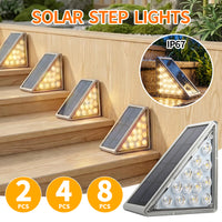 Solar triangular outdoor step lights — additional view 1