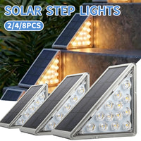 Solar triangular outdoor step lights — additional view 2