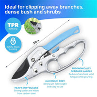 Ratchet Pruning Secateurs – 20cm – product view
