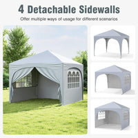 3 x 3 m Pop up Canopy Tent w/ 4 Removable Sidewall