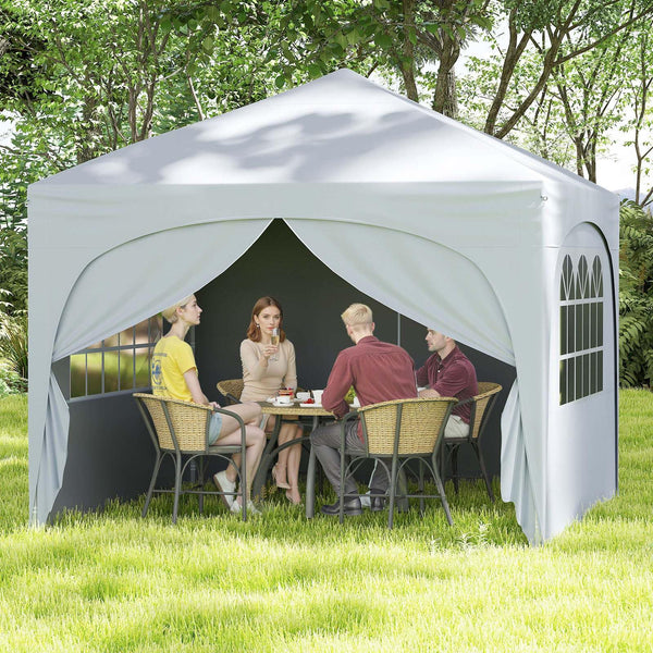 3 x 3 m Pop up Canopy Tent w/ 4 Removable Sidewall