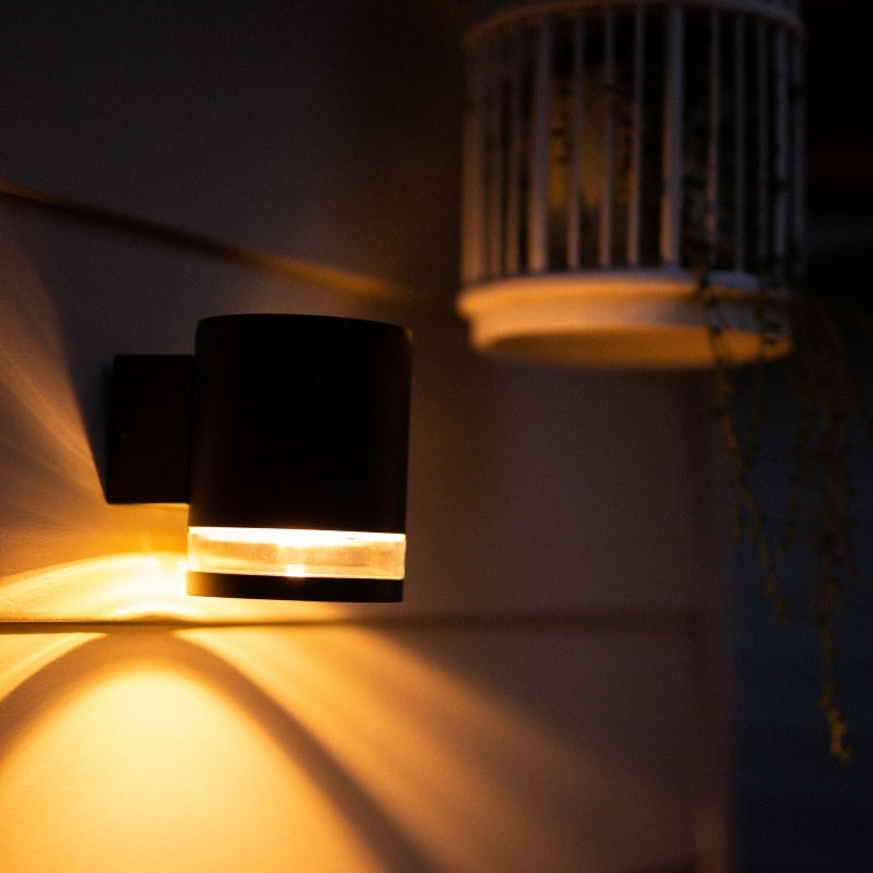 Modern Solar Wall Light | Black | 6LED | MODERNA